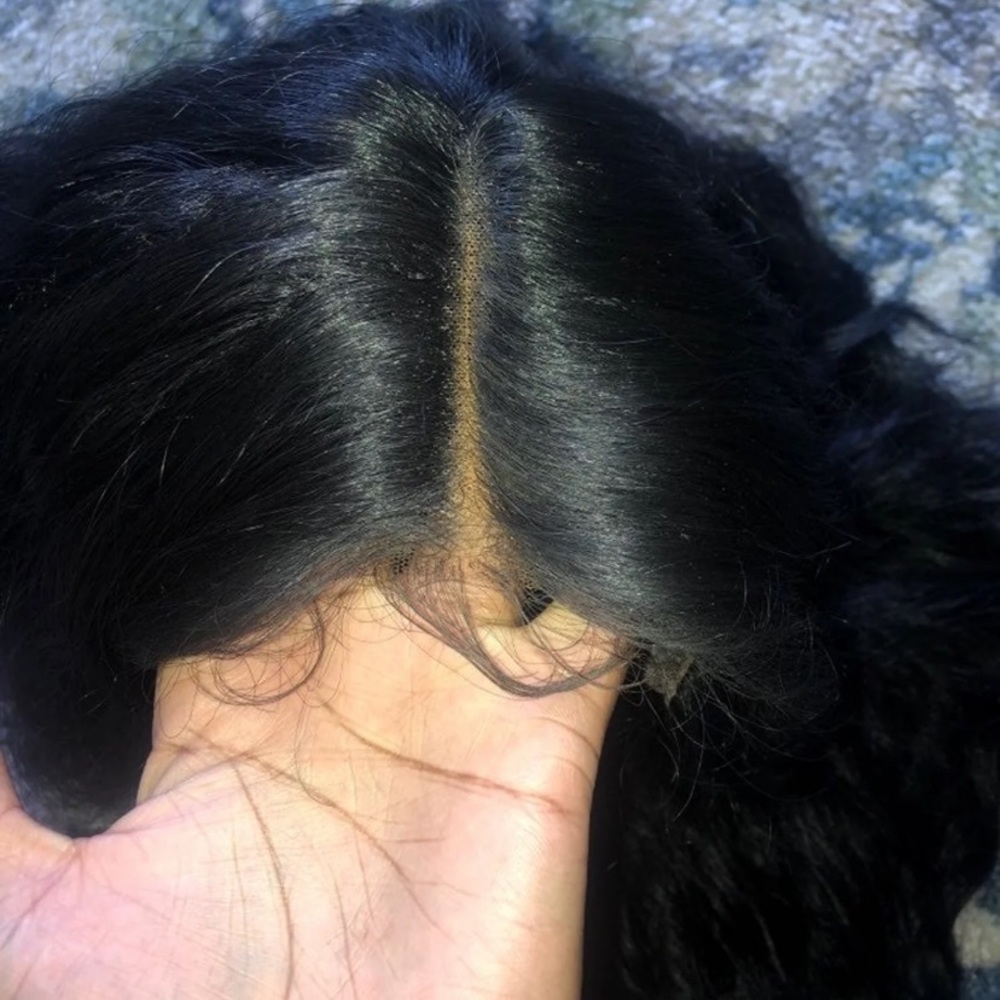 Wavy lace front wig